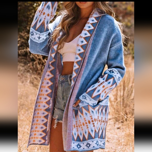 Beautiful Fall Heavy Cardigan Sooo Cozy sz S M L XL - Picture 3 of 13